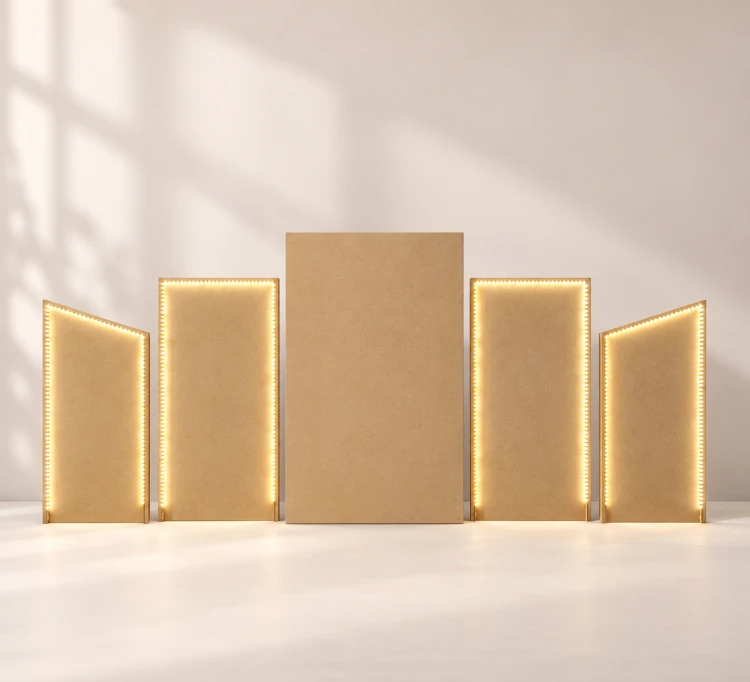 Zestaw 5 ścianek modułowych LED RGBW EVI