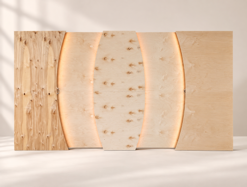 Zestaw 5 ścianek modułowych LED RGBW EVI – formy łukowe