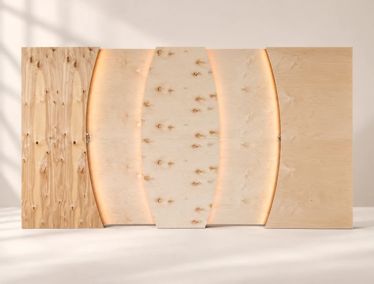 Zestaw 5 ścianek modułowych LED RGBW EVI – formy łukowe