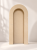 Łuk 3D EVI 200 x 100 cm z zaokrągloną górą i niezależnym tłem MDF